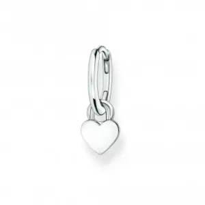 Charmista Silver Heart Single Hoop Earring CR717-001-21