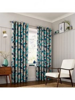 Clarissa Hulse Ginkgo Lined Curtains 90X90