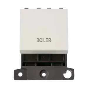 Click Scolmore MiniGrid 20A Double-Pole Ingot Boiler Switch White - MD022PW-BL