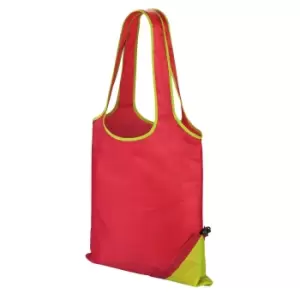 Result Core Compact Shopping Bag (One Size) (Raspberry/Lime)
