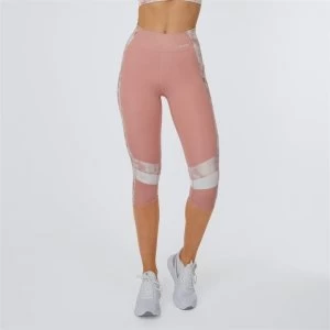 USA Pro Pro Capri Leggings - Pink/Tie Dye