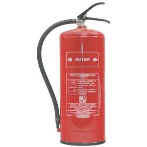 Fire Extinguisher Water 9 Litre Certified to BS EN3, combats Class A