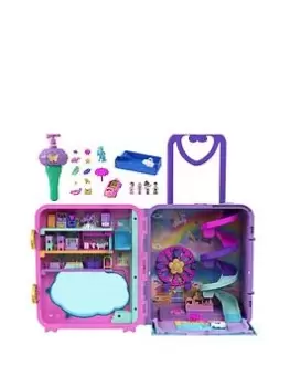 Polly Pocket Pollyville Resort Roll-Away Suitcase Playset
