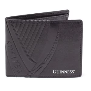 Guinness - Embossed Logo Unisex Bi-Fold Wallet - Black