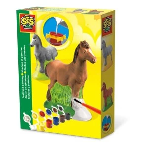 SES Creative Childrens Horse Casting & Painting Set Activity Set