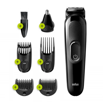 All in One Trimmer with 5 attachments - Black