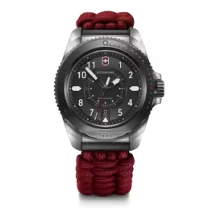 Victorinox Journey 1884 Limited Edition Automatic Black Dial Red Paracord Strap Mens Watch 242016.1