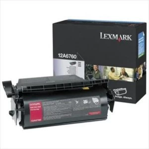 Lexmark 12A6760 Black Laser Toner Ink Cartridge