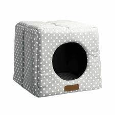 Happy Pet Little Rascals Cosy Cube Grey Spot 1) Fabric: First Class Upholstery %65 cotton, %35 - wilko