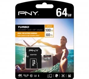 PNY Turbo 64GB MicroSDXC Memory Card