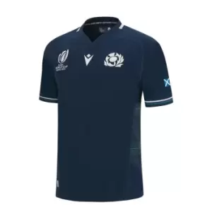 Macron Scotland Rugby Home Shirt 2023 2024 Juniors - Blue