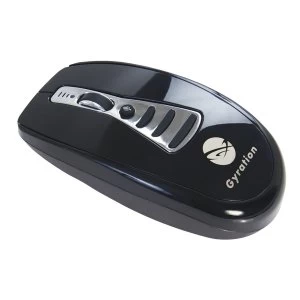 Gyration - Air Voice Wireless Desktop Mouse and Presentation Remote (Black/Silver)