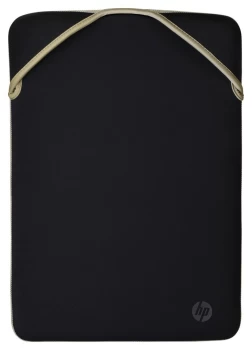 HP 14" Reversible Laptop Sleeve - Black & Gold