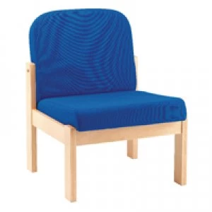 Arista Reception Seat Beech Veneer Blue