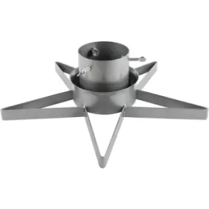 Harbour Housewares - Metal Star Christmas Tree Stand - Silver