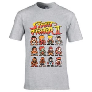 Capcom Street Fighter Mens Street Fighter II T-Shirt - Grey - S