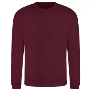 AWDis Adults Unisex Just Hoods Sweatshirt (4XL) (Burgundy)