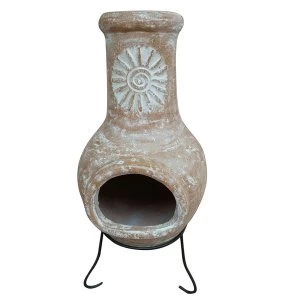 Charles Bentley Natural Clay Chiminea Mexican Chiminea