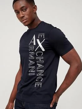 Armani Exchange Large Logo T-Shirt &ndash; Navy Size XL Men