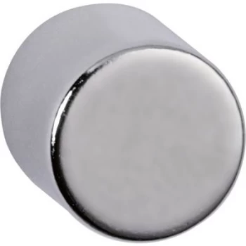 Maul Neodym magnet (Ø x H) 10 mm x 10 mm Cylinder Silver 4 pc(s) 6166896