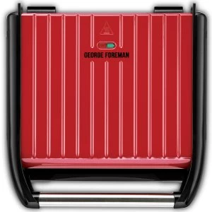 George Foreman 25050 Entertaining 7 Portion Steel Grill - Red