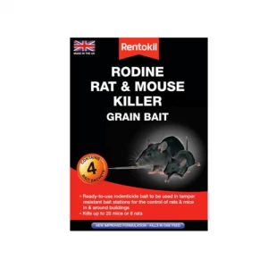 Rentokil Rodine Rat & Mouse Killer Grain Bait - 4 Sachet