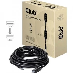 club3D USB Cable 5m Flame-retardant Black