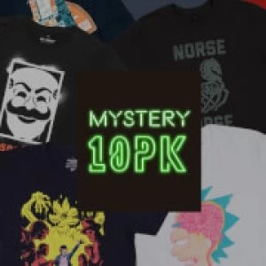 Mystery Geek T-Shirt - 10-Pack - Mens - S