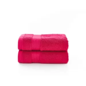 Deyongs Bliss Pima 2 Pack Guest Towel - Magenta