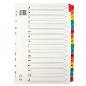 Nice Price Multicoloured A4 A-Z Mylar Index WX01523