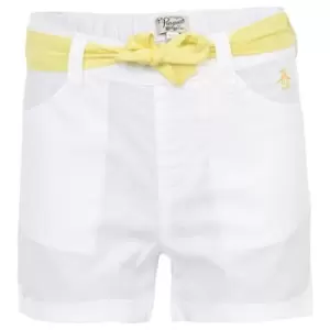 Original Penguin Cotton Shorts Infant Girls - White