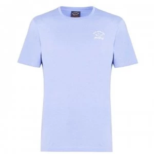 Paul And Shark Crew Logo T Shirt - Baby Blue