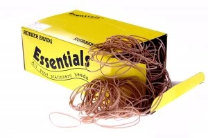 Value Rubber Bands Assorted Sizes Natural 454g