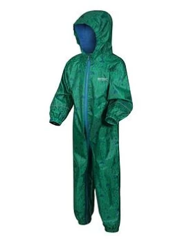Boys, Regatta Peppa Pobble All-in-One Rain Suit - Green, Size 5-6 Years