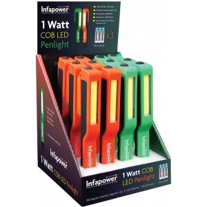 Infapower 1 Watt COB LED Penlight (Pack of 12)