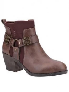 Rocket Dog Setty Ankle Boots - Brown, Size 3, Women