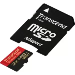 Transcend Ultimate (600x) microSDHC card 32GB Class 10, UHS-I incl. SD adapter