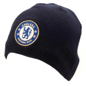 Chelsea FC Knitted Hat Navy