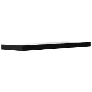 Floating Shelf Gloss Black 900x235x38mm