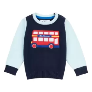 Ben Sherman Bus Crew Knit Sweater Infant Boys - Blue
