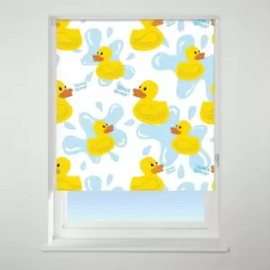Universal Patterned Quack Quack Yellow Daylight Roller Blind Yellow