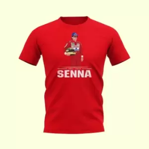 Ayrton Senna Driver T-Shirt (Red)