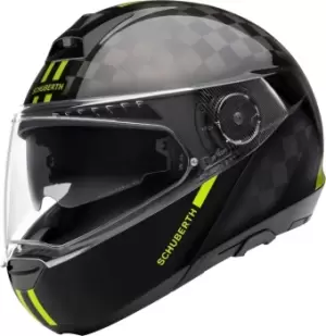 Schuberth C4 Pro Carbon Fusion Helmet, black-yellow, Size S, black-yellow, Size S