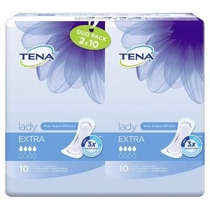 TENA Lady Extra Towels Duo Pack 2 x 10