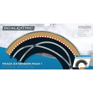 Racing Curve Track Extension Pack 1 Scalextric Accessory Pack