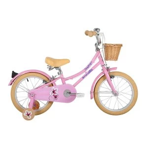 Sonic Emmelle Girls Heritage Snapdragon 16" Wheel Bike - Pink/Biscuit