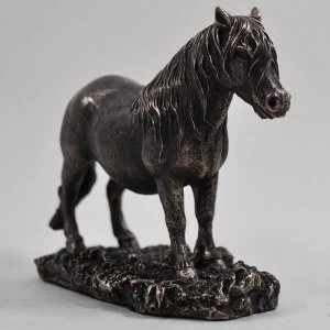 Shetland Pony Cold Cast Bronze Sculpture 10cm