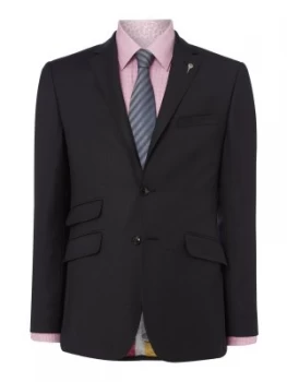 Ted Baker Mens Chalky Birdseye Suit Jacket Charcoal