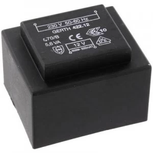 PCB mount transformer 1 x 230 V 1 x 24 V AC 5.60 VA 233 mA