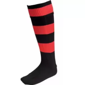 Carta Sport Mens Euro Socks (7 UK-11 UK) (Black/Scarlet Red)